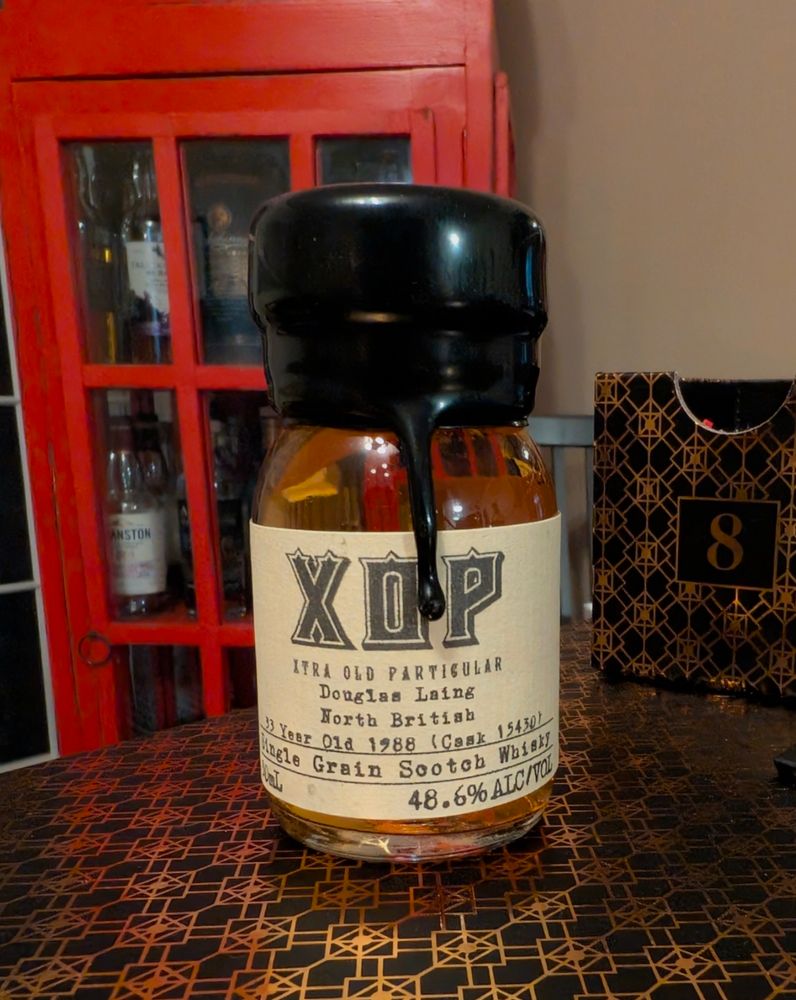 A small bottle of whisky 