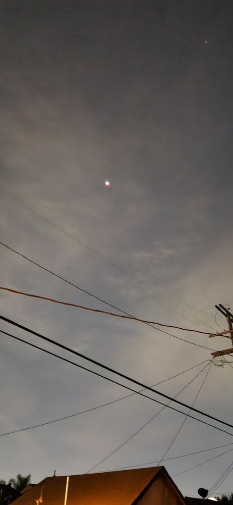 the lunar eclipse in L.A.