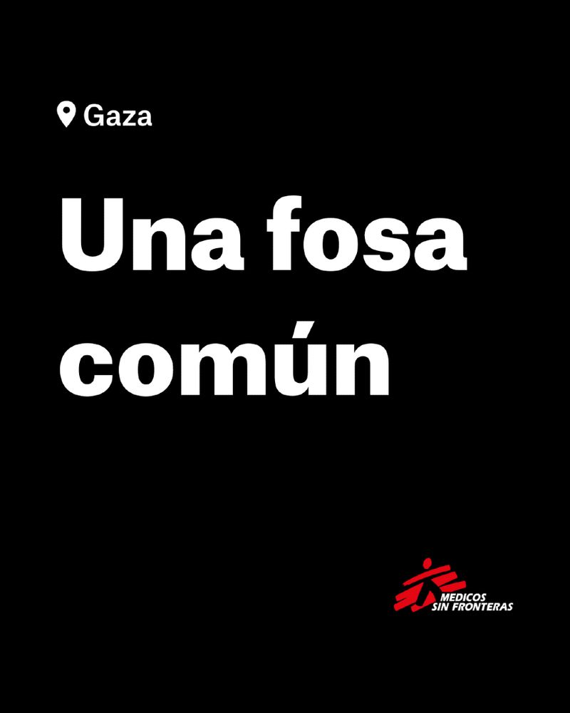 Gaza, una fosa común