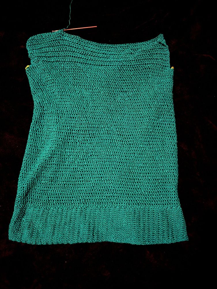 WIP: Torso part of turquoise sweater