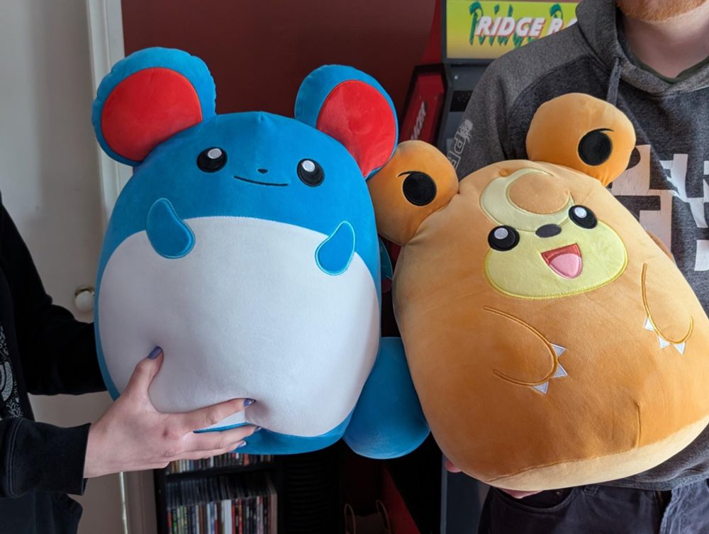 Marill and Teddiursa squishmallows