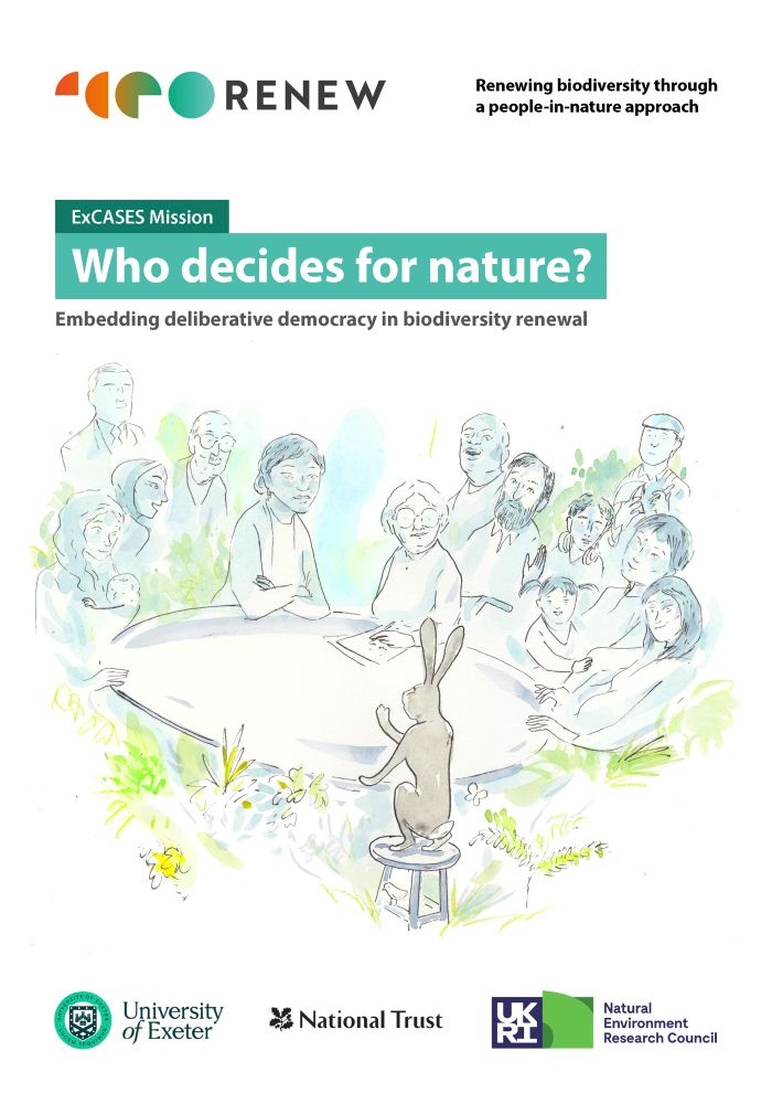 The front cover of the report, with a round table being conducted by a hare, please follow the link to read more. 