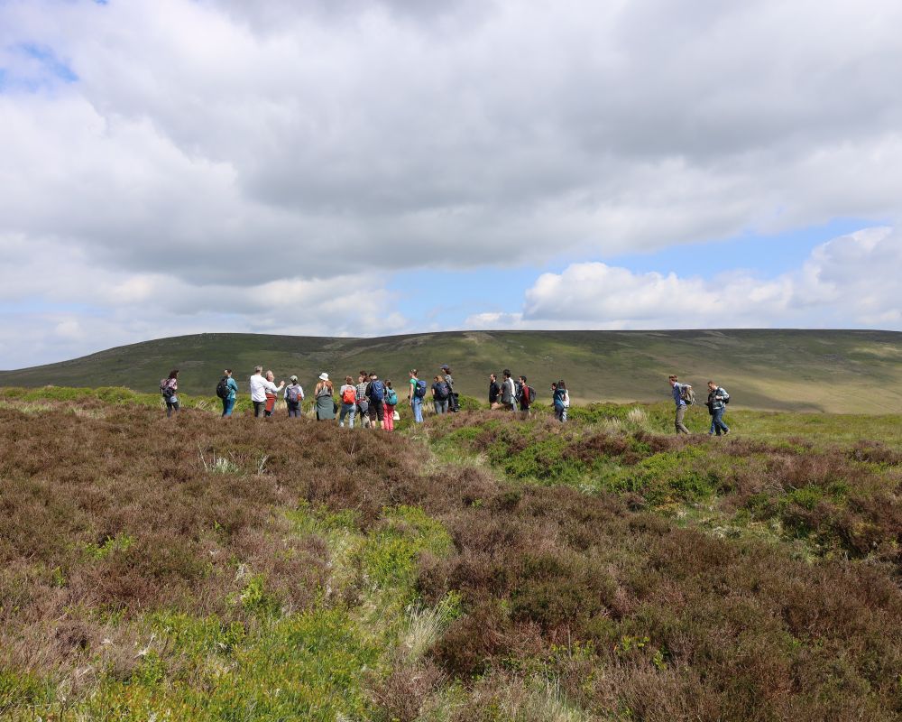 A photograph of a group of people meeting on Dartmoor, please follow the link to read the blog post. 