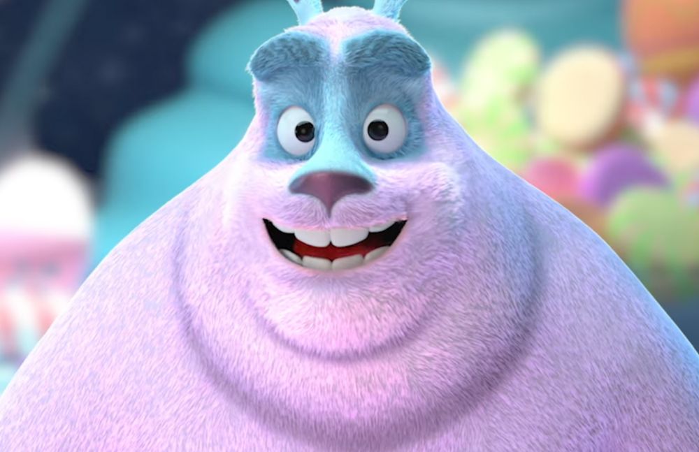 The Easter Bunny's brother Hodge, a big purple bunny in "Turkey Day."