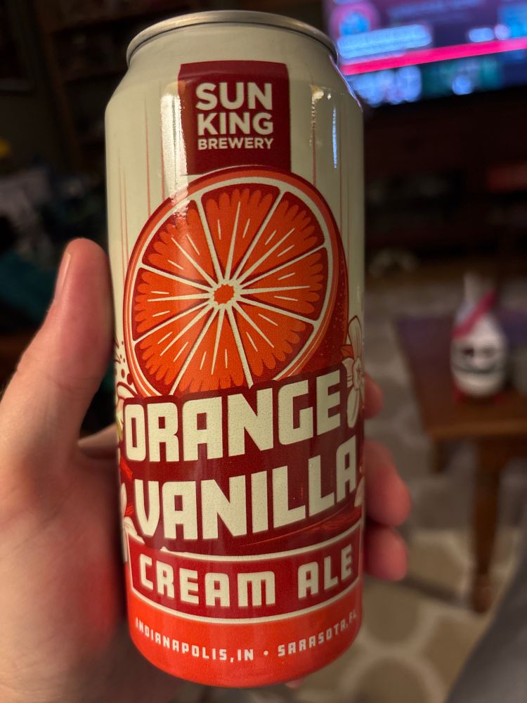 A can of Sun King’s Orange Vanilla Cream Ale. Best orange beer in the world. 