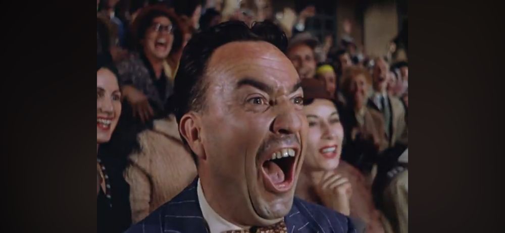 The guy who yells, “Zelda! OH, ZELDA!” at the premiere of The Royal Rascal in “Singin’ in the Rain”
