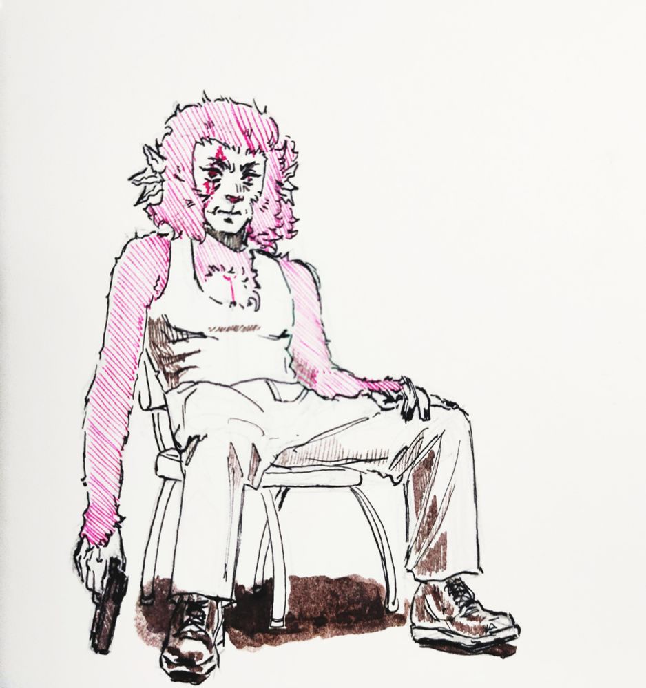 DIFFERENT INK COLOURSS (brown, magenta and classic black) 
