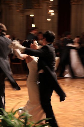 Teenagers dancing ballroom at a ball