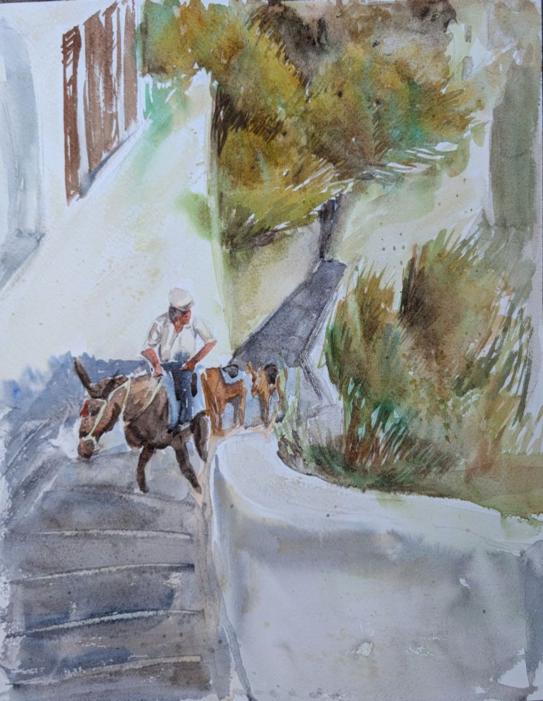 Watercolor painting described in post