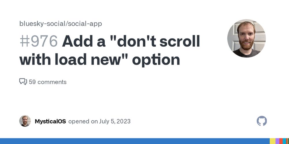 Add a "don't scroll with load new" option · Issue #976 · bluesky-social/social-app