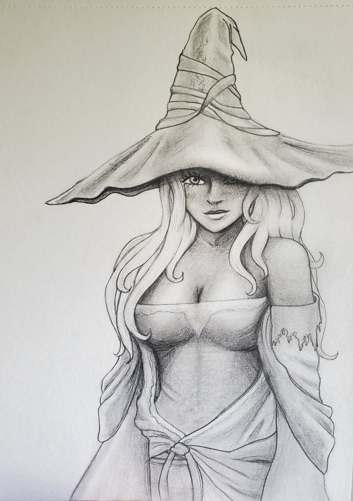 Recluse from Nightreign in pencil