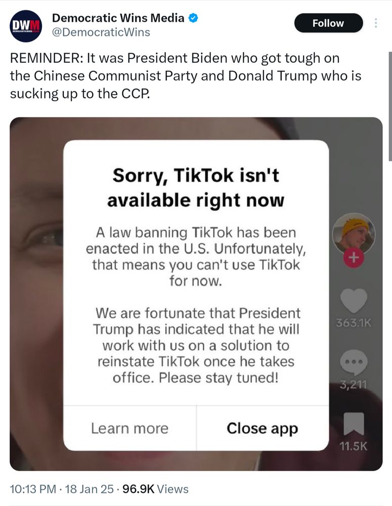 REMINDER: It was President Biden who got tough on the Chinese Communist Party and Donald Trump who is sucking up to the CCP.
