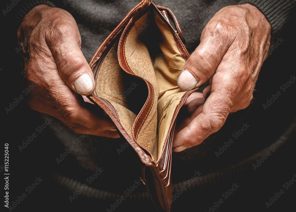 an empty wallet from the adobe stock site