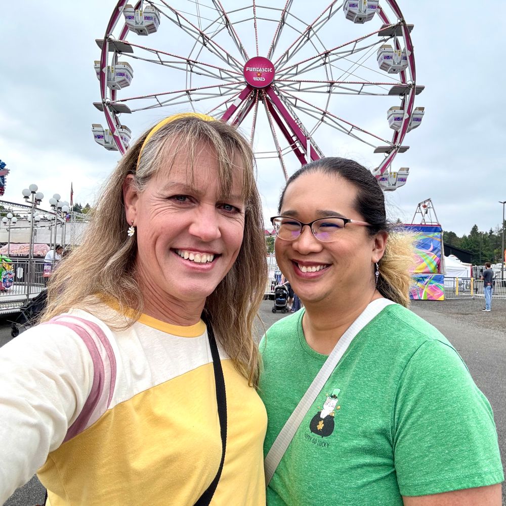 Chrissy and Yuki at the fair