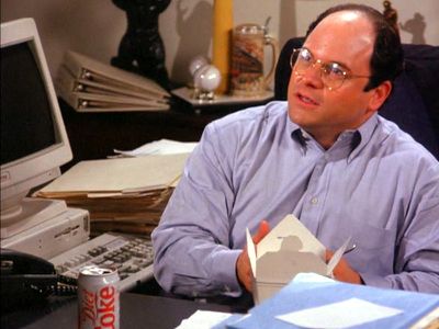 George has a Compaq Deskpro XE on this desk in his office at work in "Seinfeld".