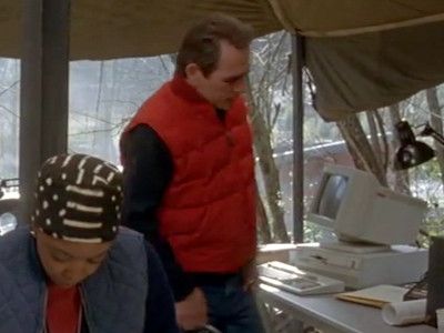 The US Marshal's base at the escape site has an unused IBM PS/2.