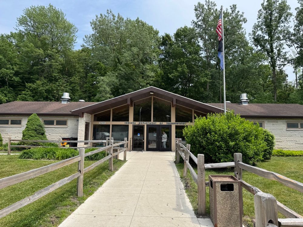 A picture of a rest stop in Indiana