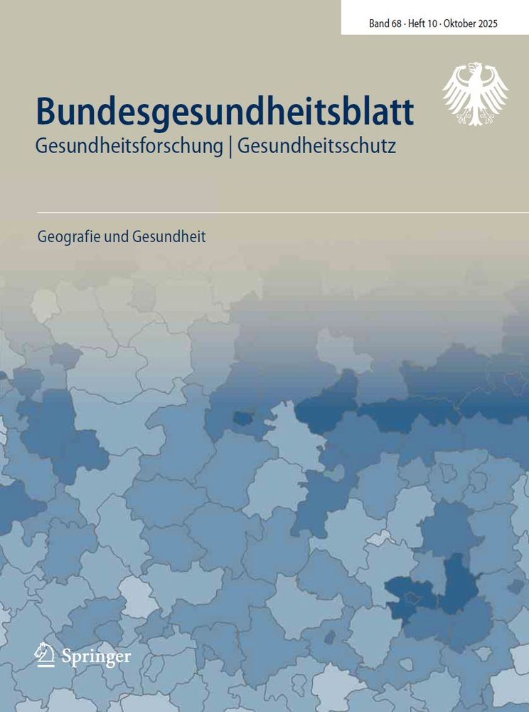 Bundesgesundheitsblatt Oktober-Ausgabe: Geografie und Gesundheit