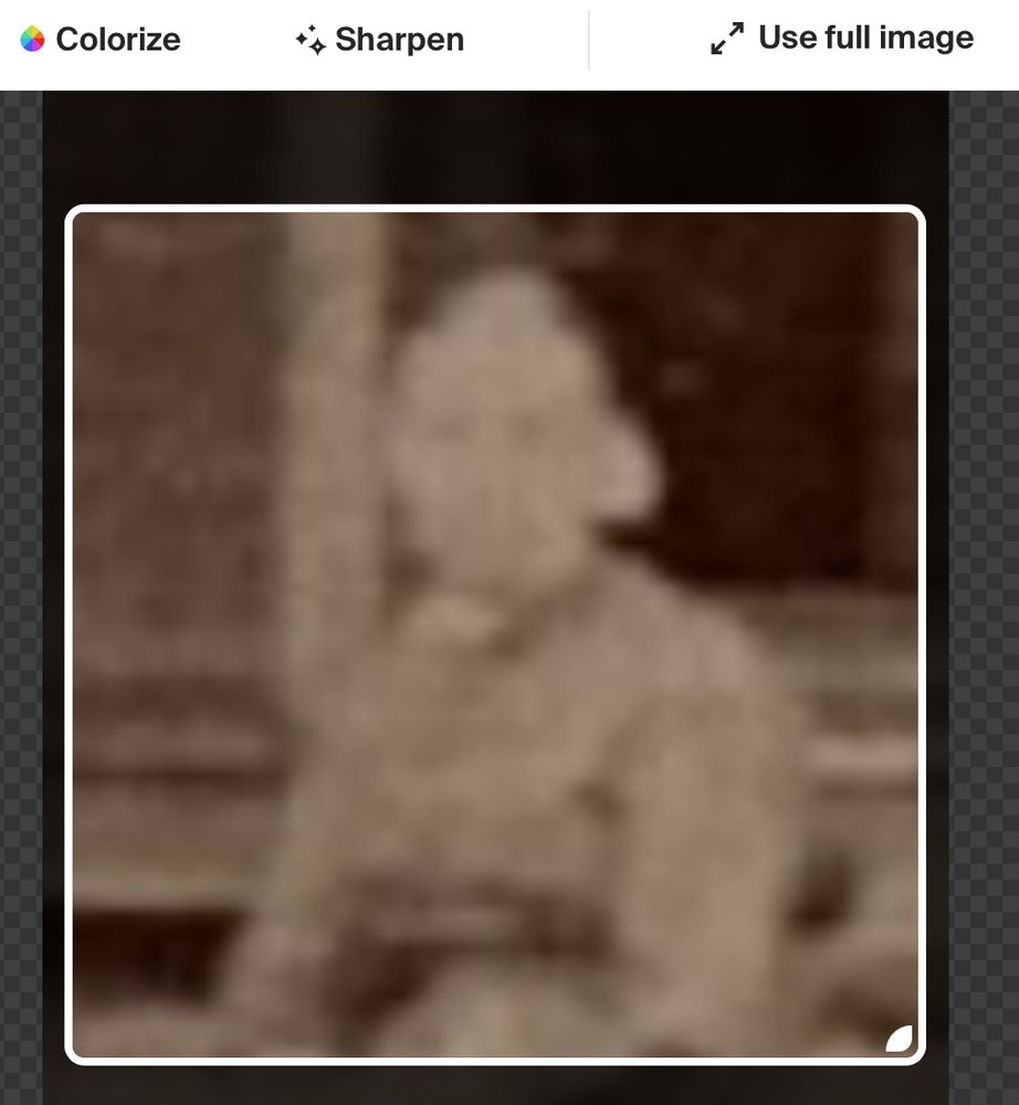 Very blurry photo of a late-19th century woman
