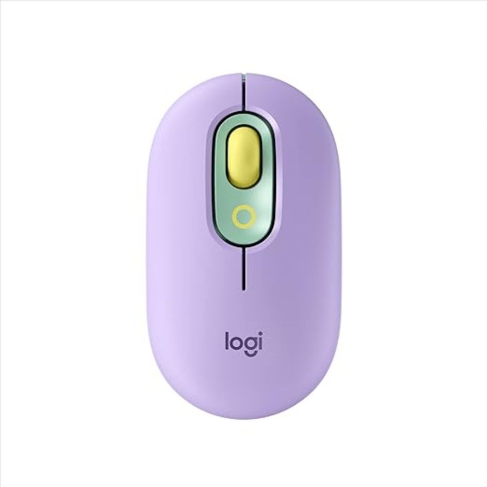 Mouse sem Fio Logitech POP com botão Emoji Customizável, Tecnologia SilentTouch, Precisão e Velocidade, Design Compacto, Conexão Bluetooth, Multidispositivo - Daydream | Amazon.com.br