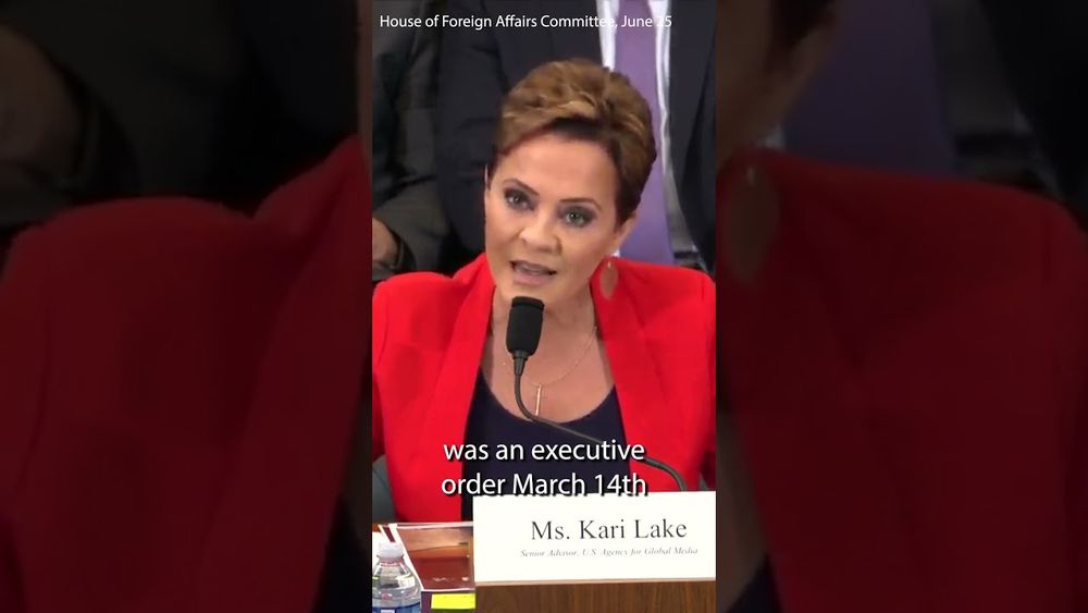 Kari Lake deals with hard questions by holding up a picture of Trump #shorts