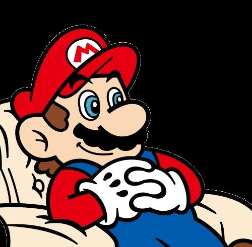 Mario sitting