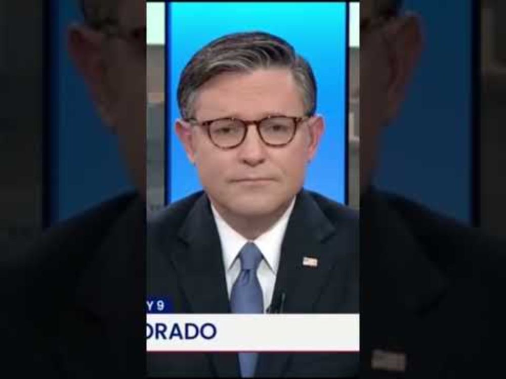 Mike Johnson lol #duet #mikejohnson #troops #nationalguard #occupation #republicans #aca #healthcare