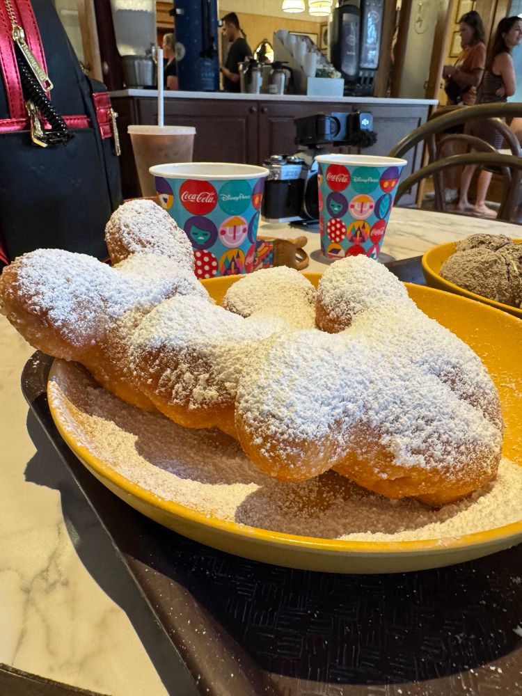 Mickey shaped beignets 