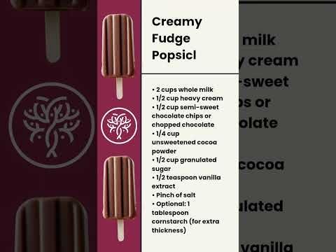"Creamy Fudge Popsicles" with Mulberry Tree's Meltdown Monday
