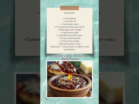 "Roasted Garlic Parmesan BBQ Sauce" with Mulberry Tree's Saucy Sunday