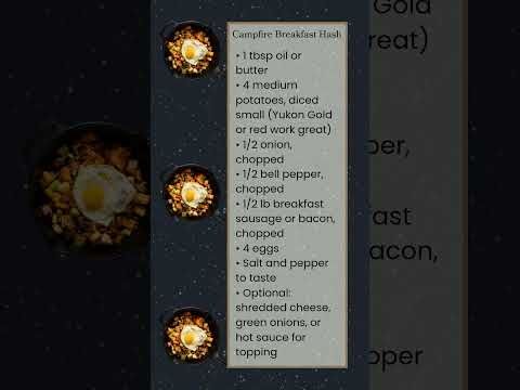 "Campfire Breakfast Hash" with Mulberry Tree's Fire Pit Friday