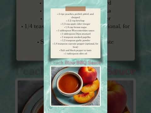 "Peach Bliss BBQ Sauce" with Mulberry Tree's Saucy Sunday