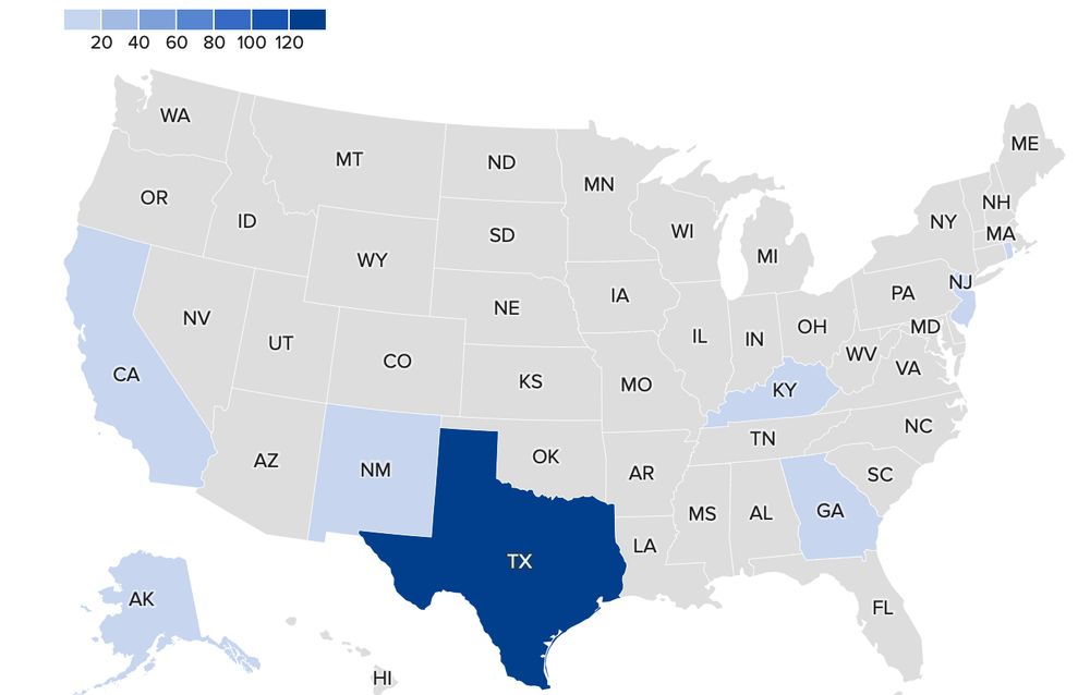 Map is not up to date, RI, NY, WA not updated