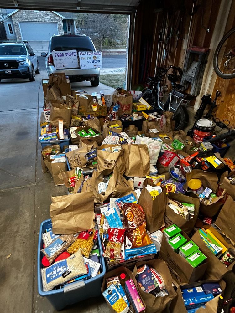 Huge amount of groceries 