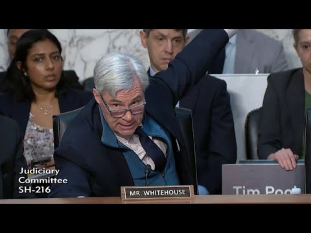 Senator Whitehouse Confronts Kash Patel on his Character and Conduct