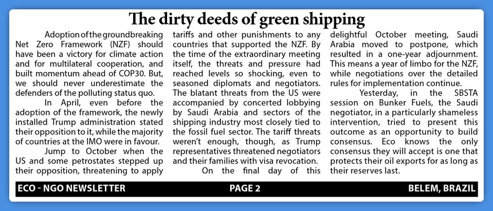 Screenshot of the text "The dirty deeds of green shipping", linked to in the post.