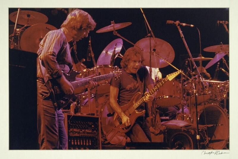 Phil Lesh and Bob Weir onstage with Grateful Dead