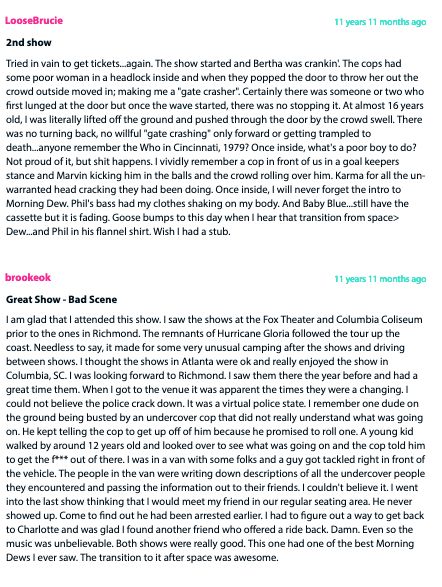 screenshots of memories from Internet Archive & elsewhere