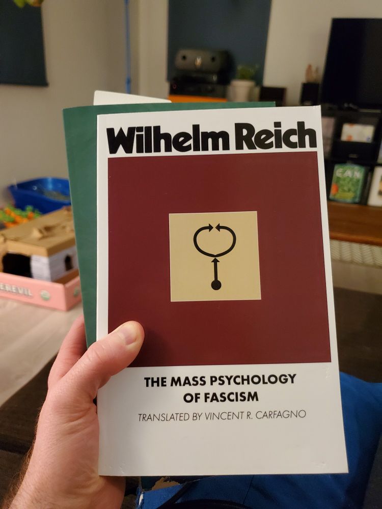 Cover of Wilhelm Reich's Mass Psychology of Fascism book originally published in 1933