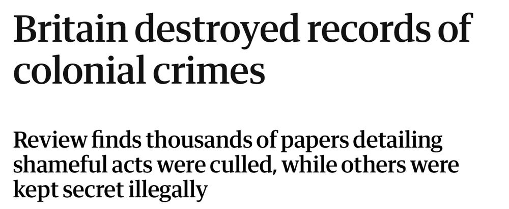 Britain destroyed records of colonial crimes
This article is more than 13 years old
Review finds thousands of papers detailing shameful acts were culled, while others were kept secret illegally