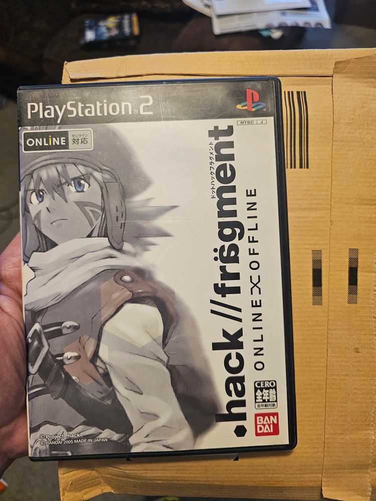 Video game case for .hack//fragment