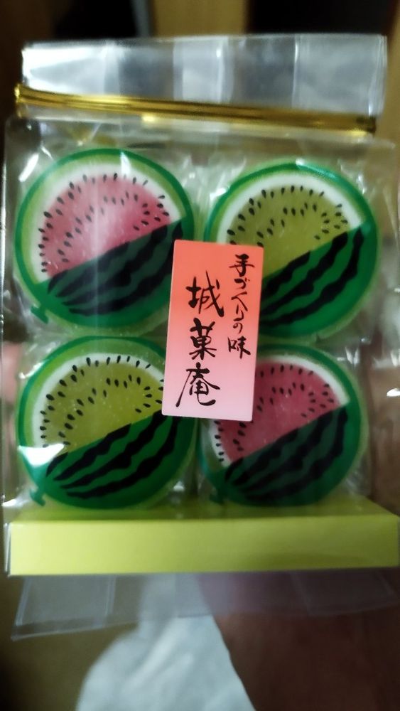 西瓜風の半生菓子（2025/8/6）
