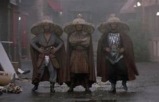 The Storms, characters from the movie Big Trouble in Little China, who wear giant straw hats.