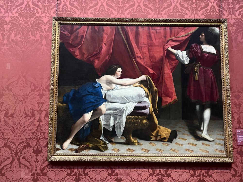 Orazio Gentileschi målade denna tavla runt 1630. Den föreställer hur Potifars fru försöker förföra Josef, men han vet bättre än att ligga med cray-cray. Nån som kan Gamla Testamentet kan säkert fylla på med om det var bra eller dåligt. 