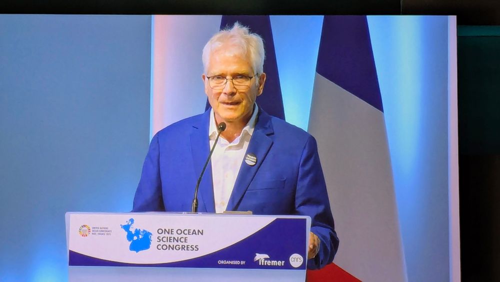 Man standing at a podium