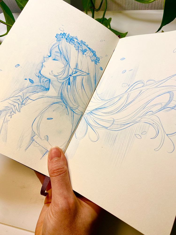 Fanart graphite pencil frieren
