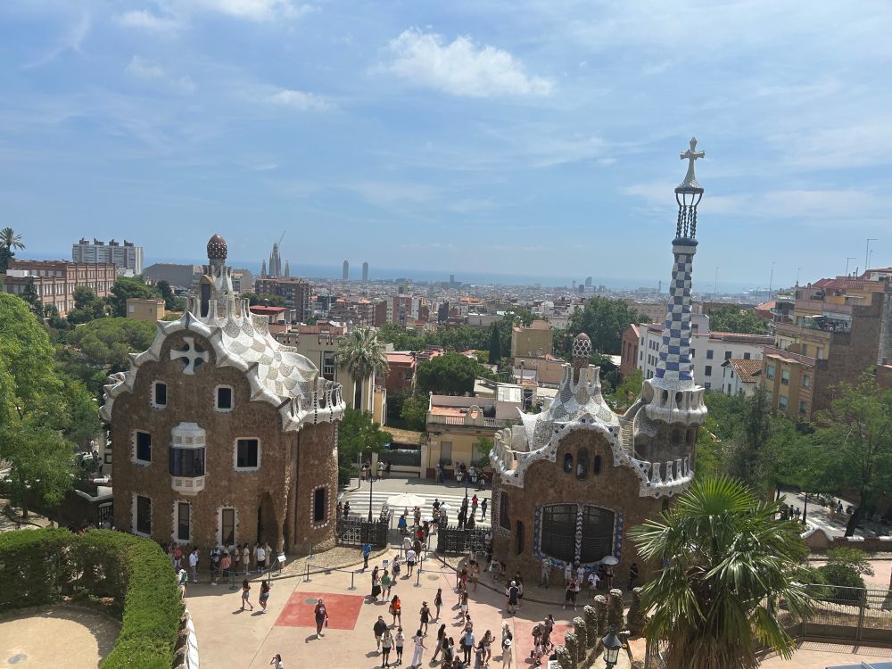 Iconic view from Parc Güell