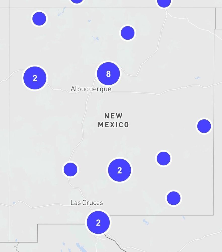 50501 New Mexico Rachel Harper www.facebook.com/groups/97767... N M map of ❷❽+ Protests, Marches & Rallies
