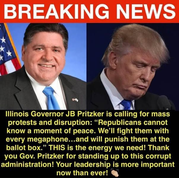 #Pritzker calls for MASS PROTESTS and DISRUPTION
#MayDayStrong #MayDay
People’s Unity Project