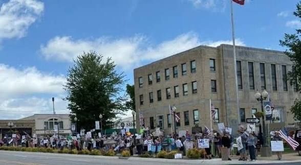 No Kings protest in Mountain Home, Arkansas 